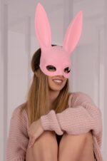 Maska Kohu Rabbit Pink Różowy MJ009 LivCo Corsetti Fashion