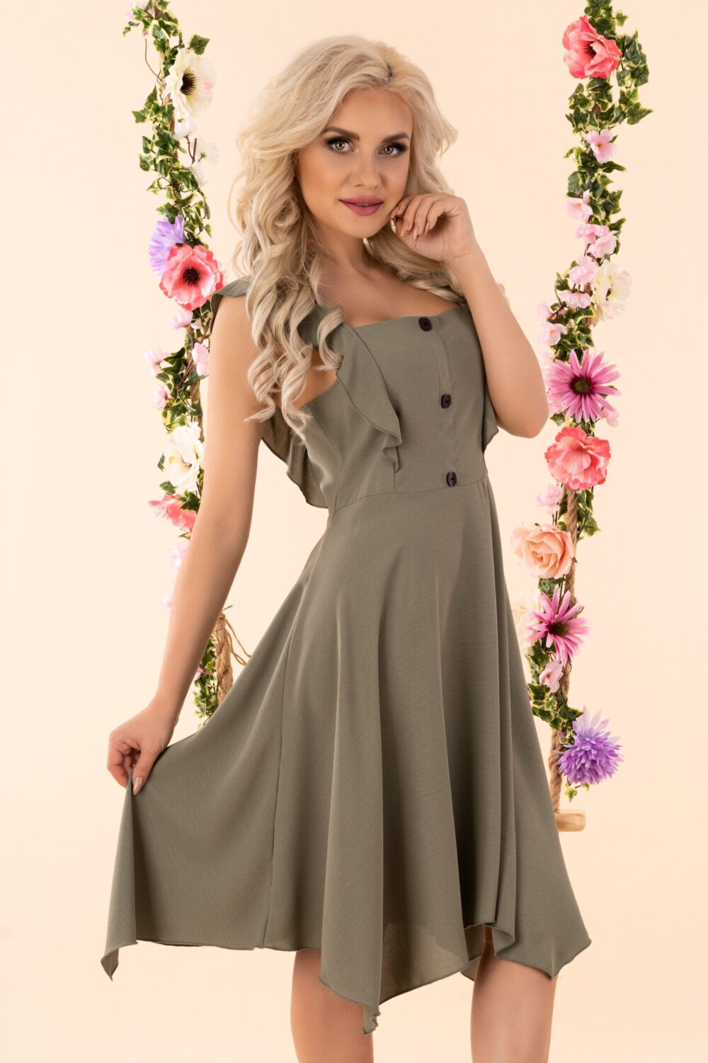 Sukienka Quellama Khaki D54