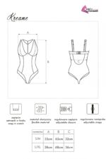 Sexowne przezroczyste koronkowe body erotyczne z siateczki z odkrytymi plecami ze stanikiem Kreame Pink Różowy LC 90546 Sugar Corall Collection LivCo Corsetti Fashion
