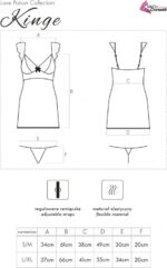 Zmysłowa Koszulka Damska i Stringi Kinge LC 99187 Love Potion Black Czarny Collection LivCo Corsetti Fashion