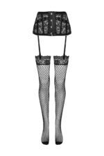 Pas do pończoch i Pończochy Jelly Black Czarny LivCo Corsetti Fashion