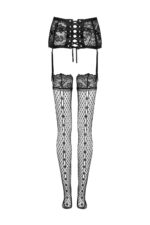 Pas do pończoch i Pończochy Jelly Black Czarny LivCo Corsetti Fashion