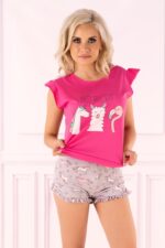 Piżama Lovely Unicorn 2312 Pink Różowy LivCo Corsetti Fashion