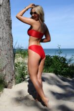 Strój kąpielowy Amphitrite LC 9731 Red Czerwony LivCo Corsetti Fashion