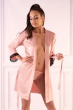 Szlafrok Ariladyen Pink RóżowyLC 90568 Scallo Collection LivCo Corsetti Fashion