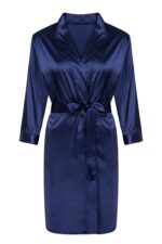 Szlafrok Edelina Navy Blue LC 90520 Est Belle Collection Blue Granatowy LivCo Corsetti Fashion