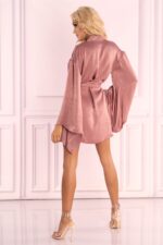 Szlafrok Faomi LC 90594 Kaschmir Collection Pink Różowy LivCo Corsetti Fashion
