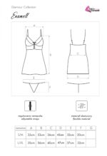 Zmysłowa Koszulka Damska Enamell LC 2120 Glamour Black Czarny Collection LivCo Corsetti Fashion