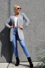 Kardigan Żakiet Marynarka Anionees Grey