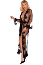 Szlafrok Nokina LC XG055 Black Czarny LivCo Corsetti Fashion