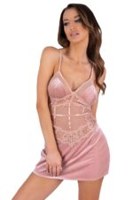 Zmysłowa Koszulka Damska Enslanna Intennse Pink Różowy Collection LivCo Corsetti Fashion