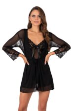 Zmysłowa Koszulka Damska Livemia Black Czarny LivCo Corsetti Fashion