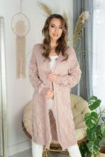 Kardigan Żakiet Marynarka Loriga Dirty Pink