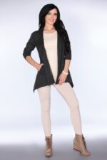 Kardigan Żakiet Marynarka CG026 Black