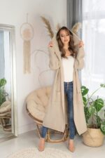 Kardigan Żakiet Marynarka Renum Beige